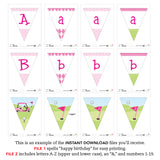 Pink Golf Party Banner (INSTANT DOWNLOAD)