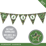 Army Party Banner (INSTANT DOWNLOAD)