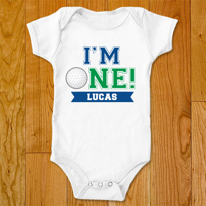 Personalized Blue Golf