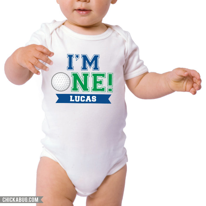 Personalized Blue Golf