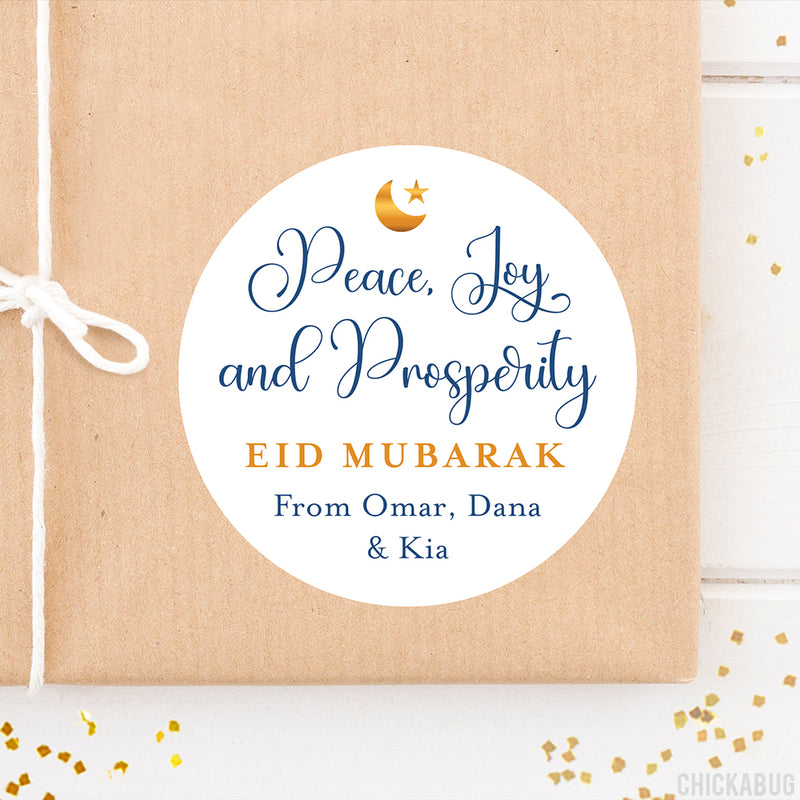 Peace, Joy and Prosperity Eid Gift Labels