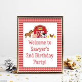 Farm Party Signs (EDITABLE INSTANT DOWNLOAD)
