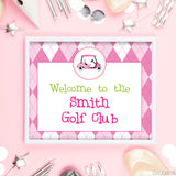 Pink Golf Party Signs (EDITABLE INSTANT DOWNLOAD)