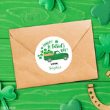 Green Truck St. Patrick's Day Stickers