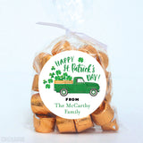 Green Truck St. Patrick's Day Stickers