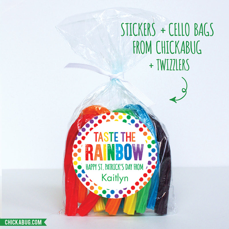 Taste the Rainbow St. Patrick's Day Stickers