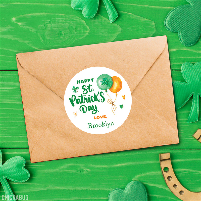 St. Patrick's Day Balloons Stickers
