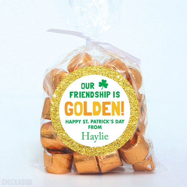 "Our Friendship Is Golden" St. Patrick's Day Stickers