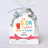 "SODA-lighted" Teacher Appreciation Stickers