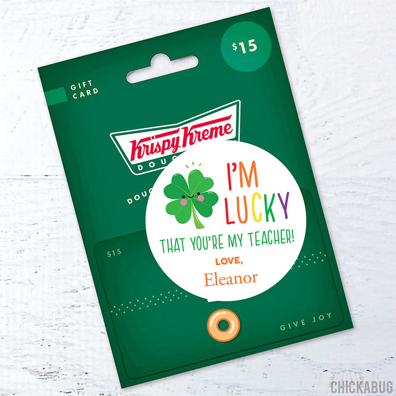 "I'm Lucky" Teacher Appreciation Stickers