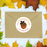 Happy Thanksgiving Friends Stickers - Turkey, Acorn, Pumpkin and Corn