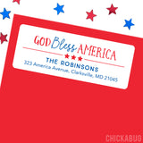 "God Bless America" Address Labels