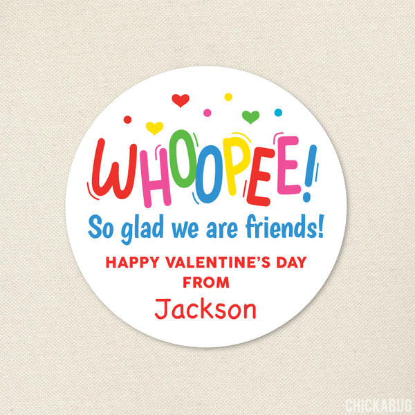 Whoopee Cushion Valentine's Day Stickers