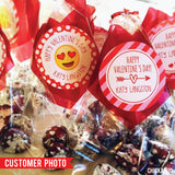 Heart & Arrow Valentine's Day Stickers - Red