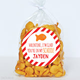Goldfish "Glad You're In My School"  Valentine's Day Stickers