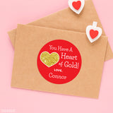 "You Have a Heart of Gold" Valentine's Day Stickers