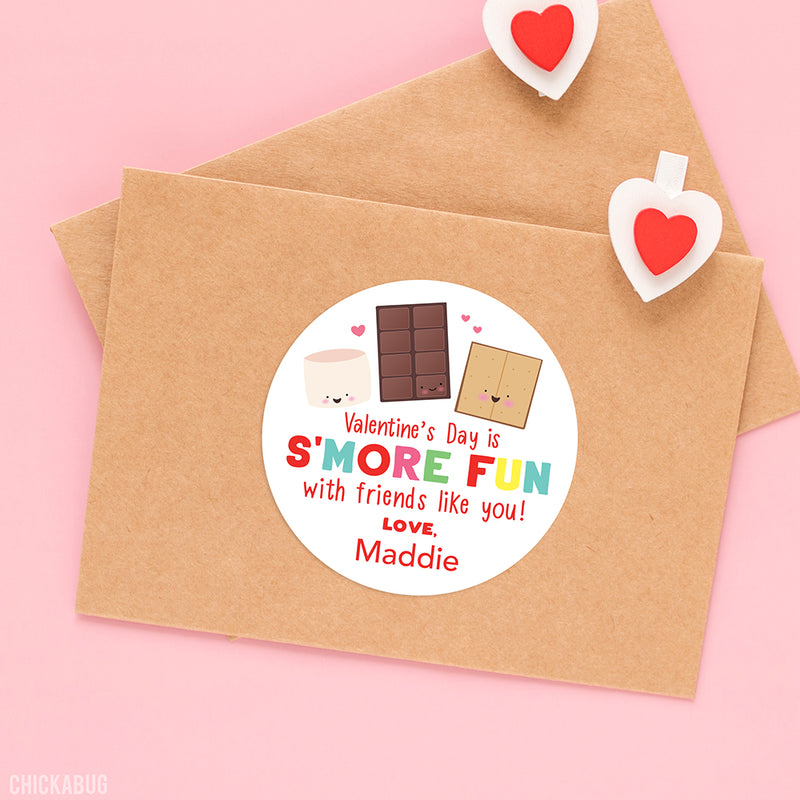 S'more Valentine's Day Stickers