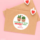 Cactus Valentine's Day Stickers