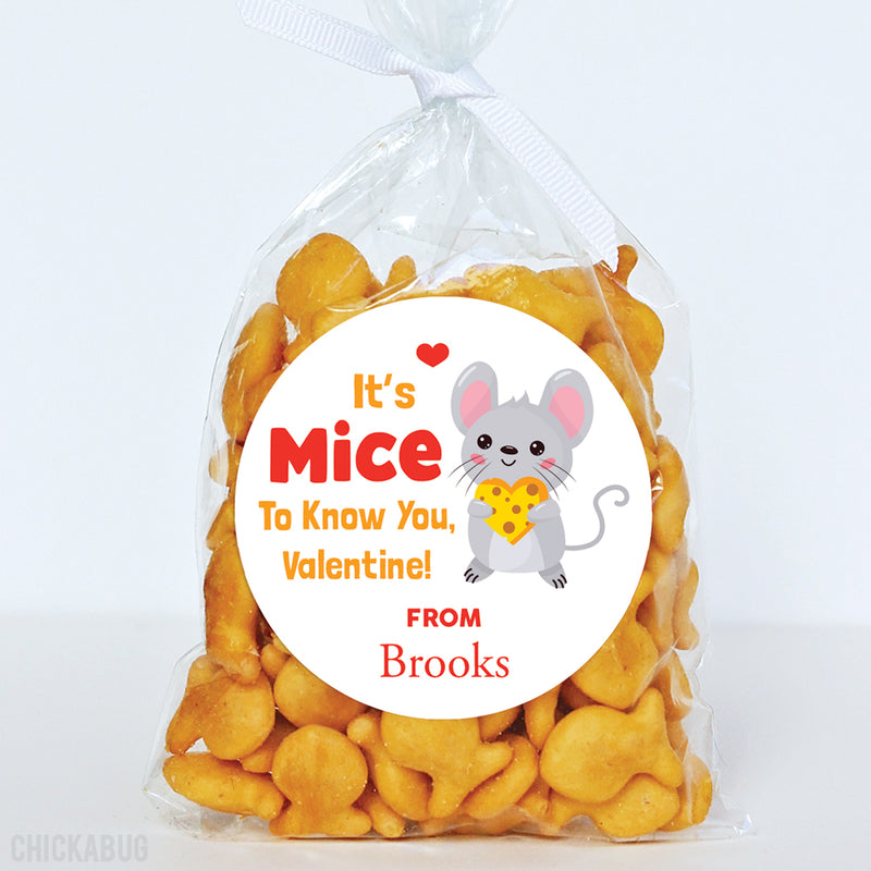 Mice Valentine's Day Stickers