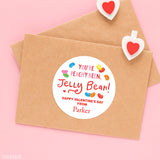 Peachy Keen Jelly Bean Valentine's Day Stickers