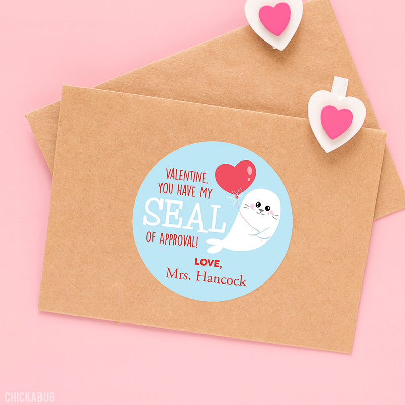 Seal of Approval Valentine's Day Stickers