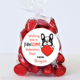 Pawsome Dog Valentine's Day Stickers