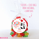 Panda Valentine's Day Stickers