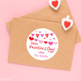 Happy Valentine's Day Banner Stickers