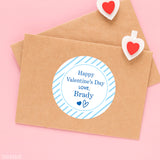 Valentine's Day Stickers - Blue