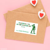 Army Toy Valentine's Day Gift Labels