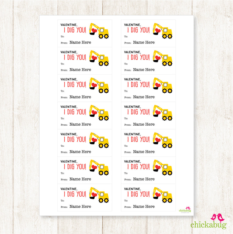 Personalized personalized-i-dig-you-construction-valentine-s-day-gift-labels-chickabug