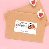 Sports Valentine's Day Gift Labels