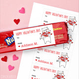 Cat Valentine's Day Gift Labels