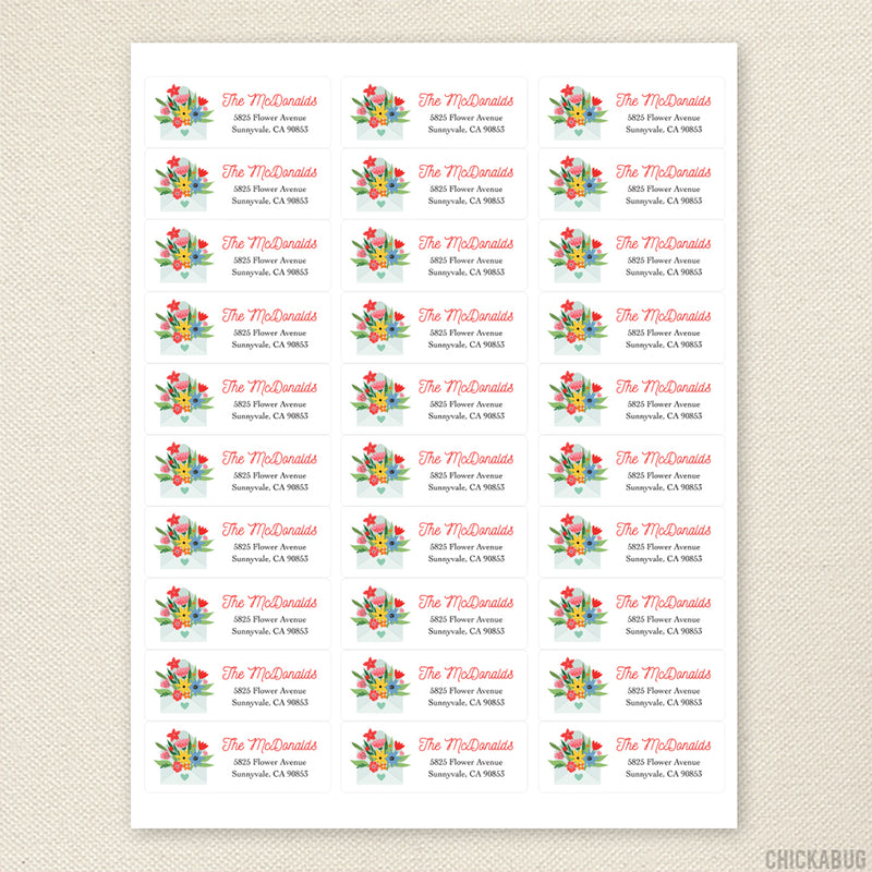 personalized-envelope-and-flowers-return-address-labels-chickabug for Avery Free Printable Address Labels Personalized Envelope and Flowers Return Address Labels – Chickabug for Avery Free Printable Address Labels