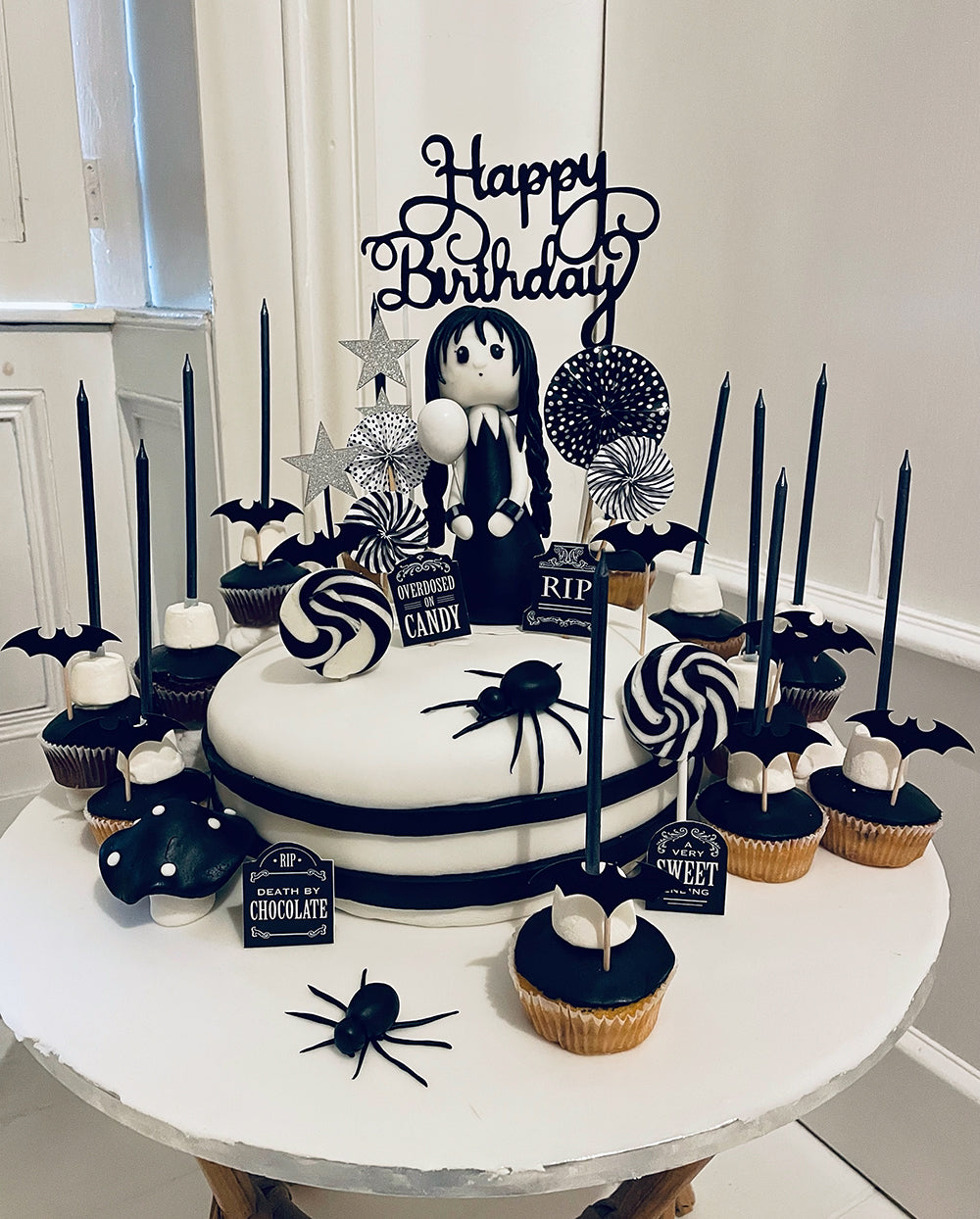 Free Printable Halloween Gravestone Cupcake Toppers (INSTANT DOWNLOAD) – Chickabug for Birthday Cake Pictures Free Printable