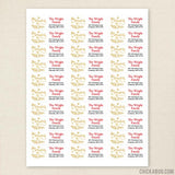 "The Wonders of His Love" Christmas Address Labels