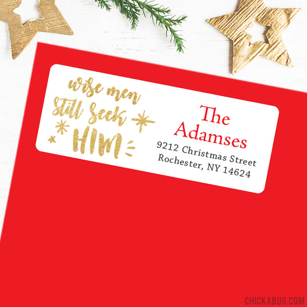 "Wise Men Still Seek Him" Christmas Address Labels