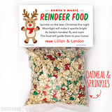 Reindeer Food Christmas Paper Tags and Bags