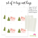Christmas Tree Paper Tags and Bags