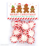 Gingerbread Family of 4 - Christmas Paper Tags and Bags