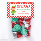 Elf Kisses Christmas Paper Tags and Bags