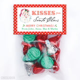 Kisses from Santa Claus Christmas Paper Tags and Bags