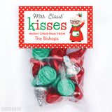Mrs. Claus' Kisses Christmas Paper Tags and Bags