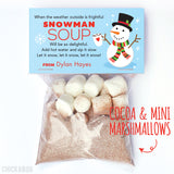 Snowman Soup Paper Tags and Bags