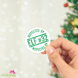 Inspected By Elf #32 Sticker