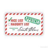 Nice List Verified By Santa Sticker