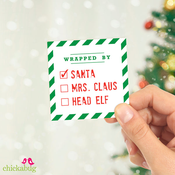 Wrapped By Santa Sticker
