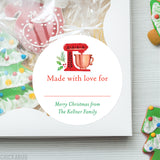 Write-On "Made With Love" Red Mixer Christmas Baking Labels