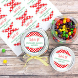 Polka Dot Christmas Food & Baking Gift Labels