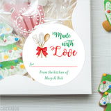 Write-On "Made With Love" Christmas Baking Labels